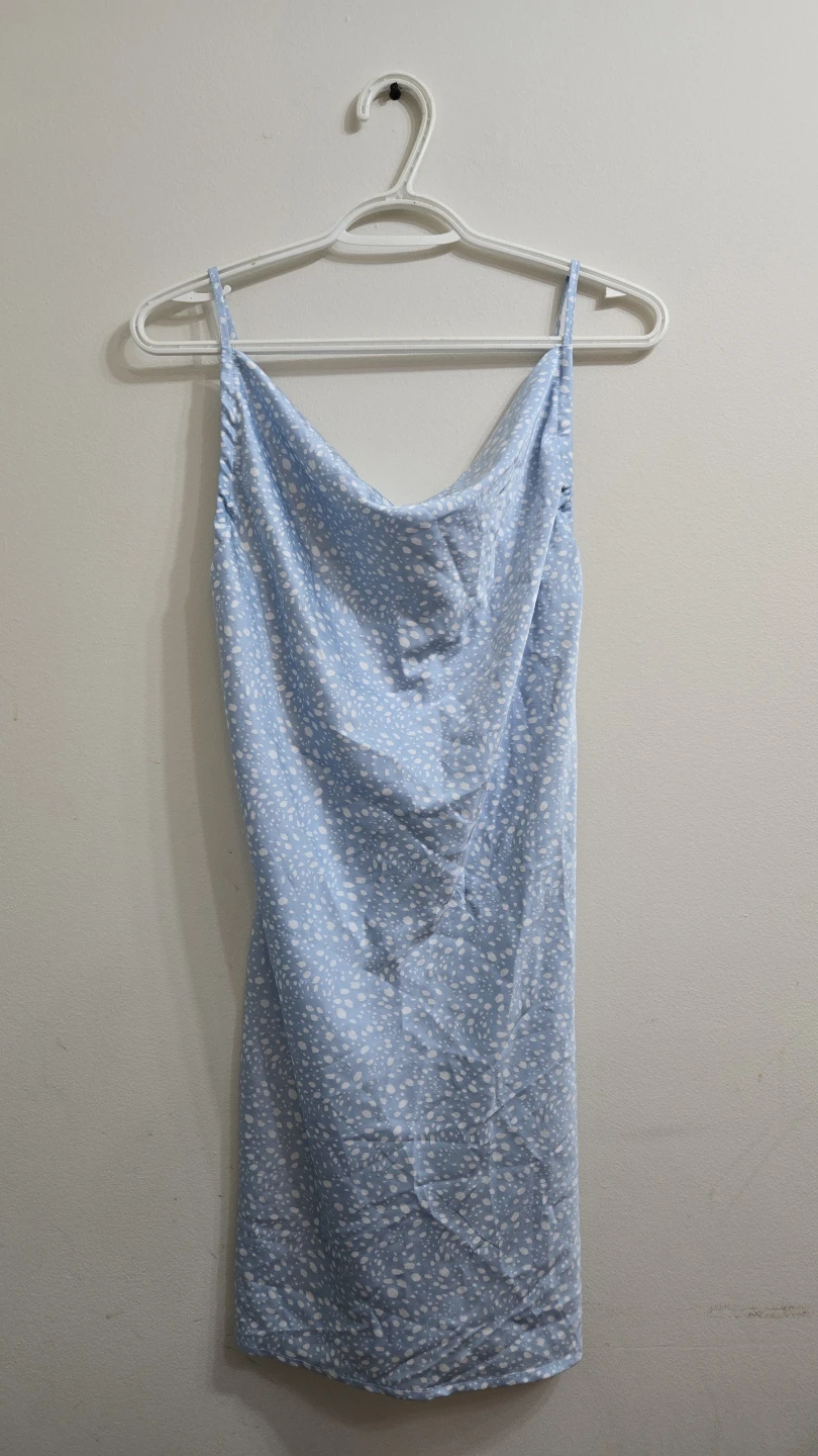 Forever 21 Blue Floral Slip Dress - Size S
