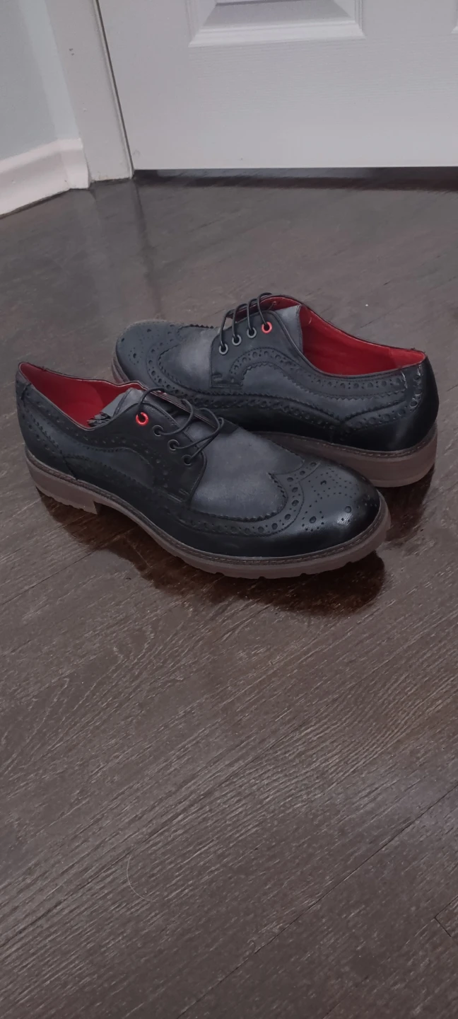 JUMP NEWYORK Men's Wingtip Brogue Shoes - photo 2