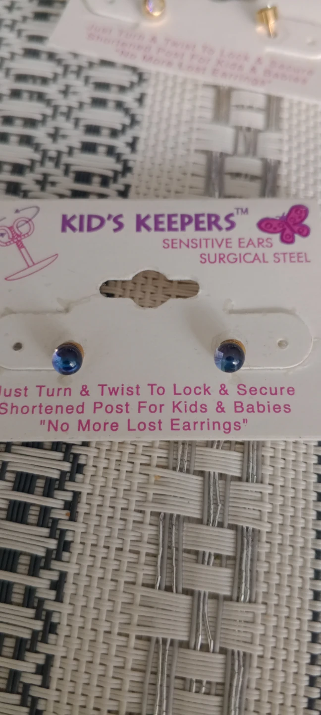 Kid's Keepers Earrings - Surgical Steel