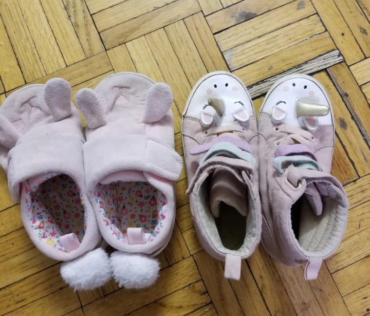Pink Unicorn and Bunny Slippers/Shoes 🥕