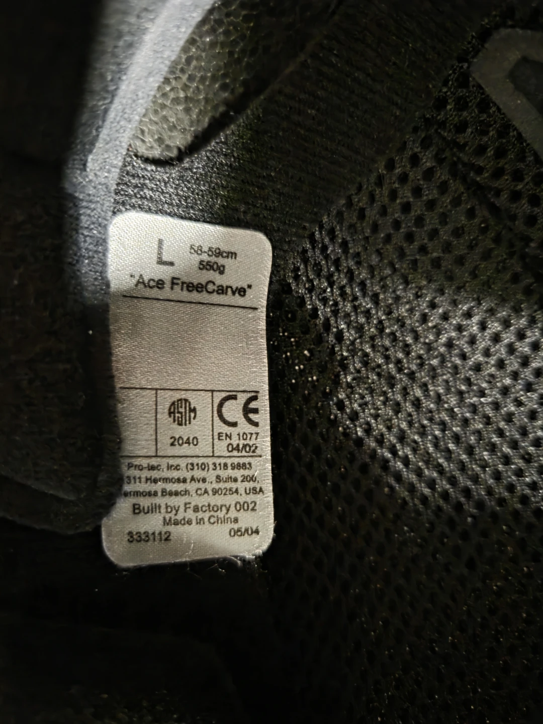 Pro-Tec "Ace FreeCarve" Helmet - Black - Size L - photo 4