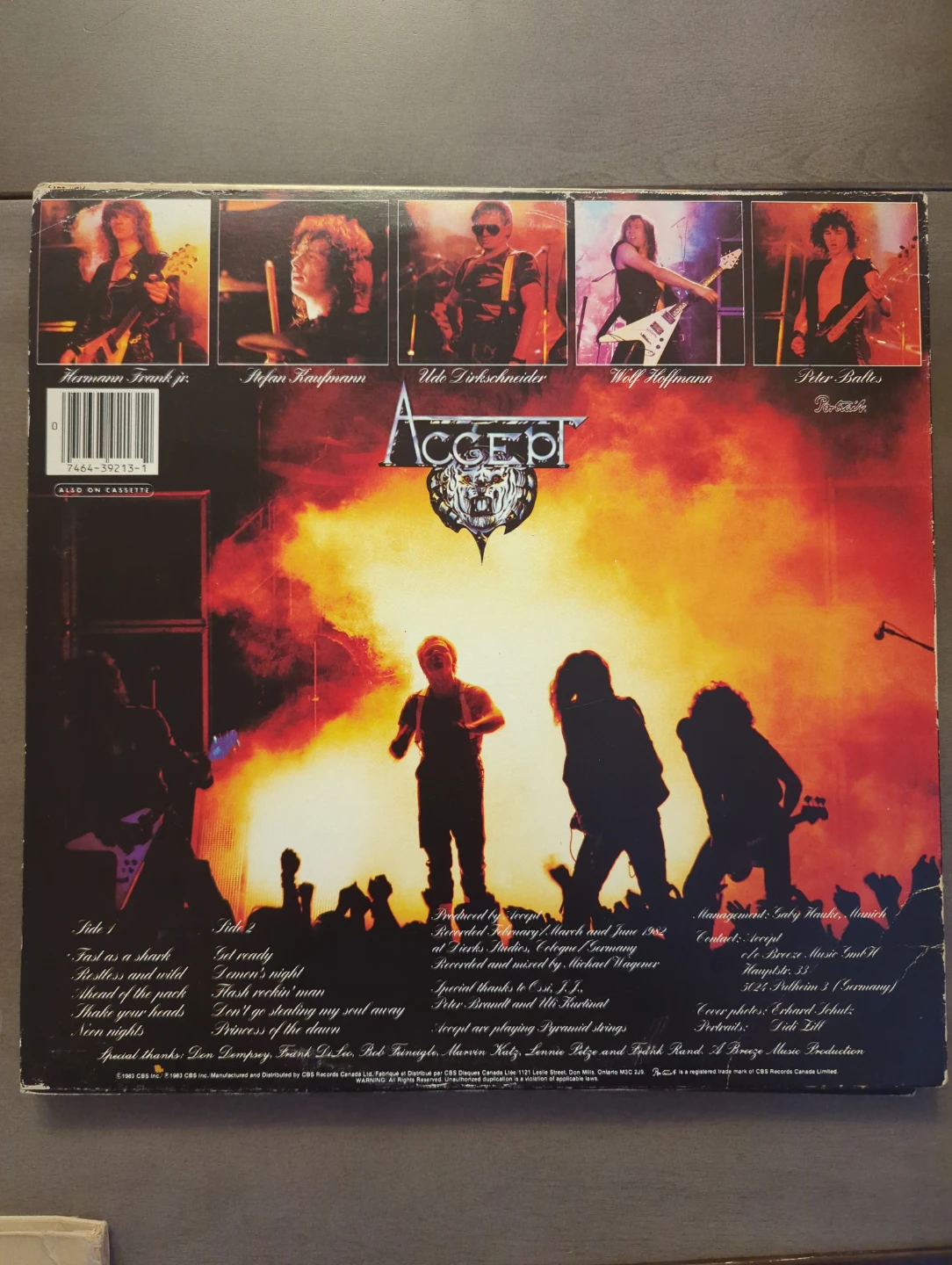 Accept Restless & Wild Vinyl Record - photo 2