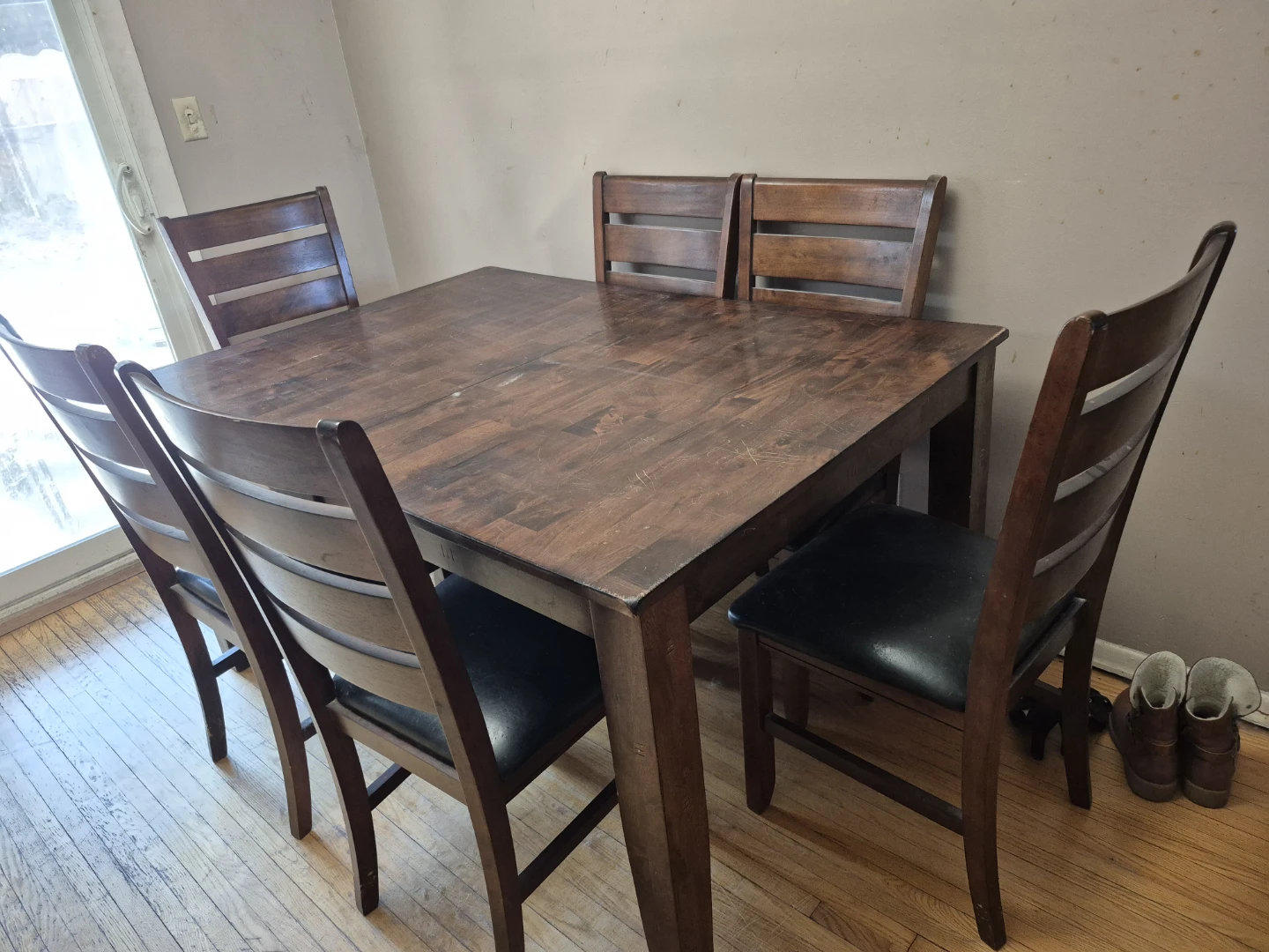 Wooden Dining Table and Chairs Set