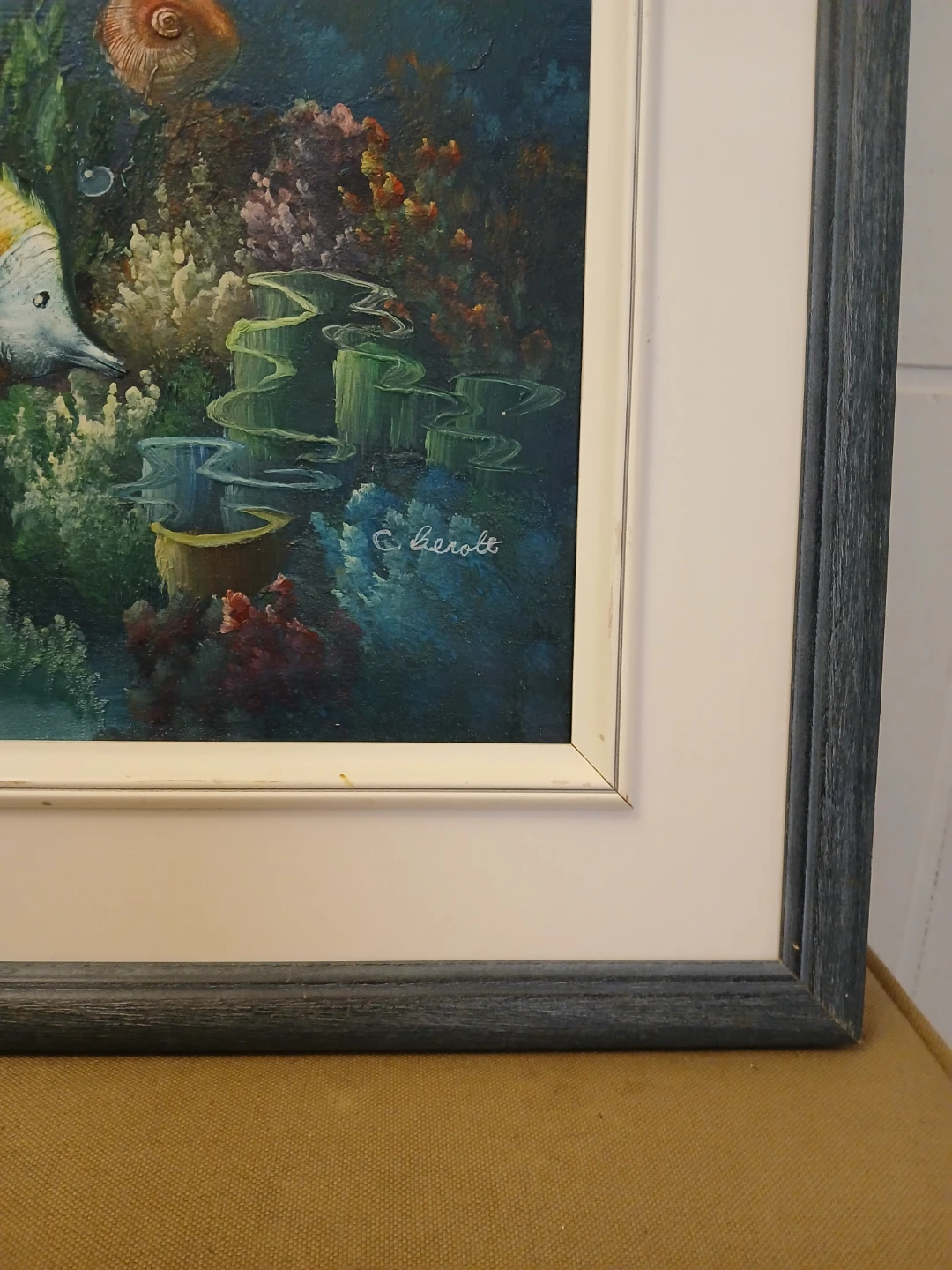 Oil Painting Tropical underwater scene - photo 2