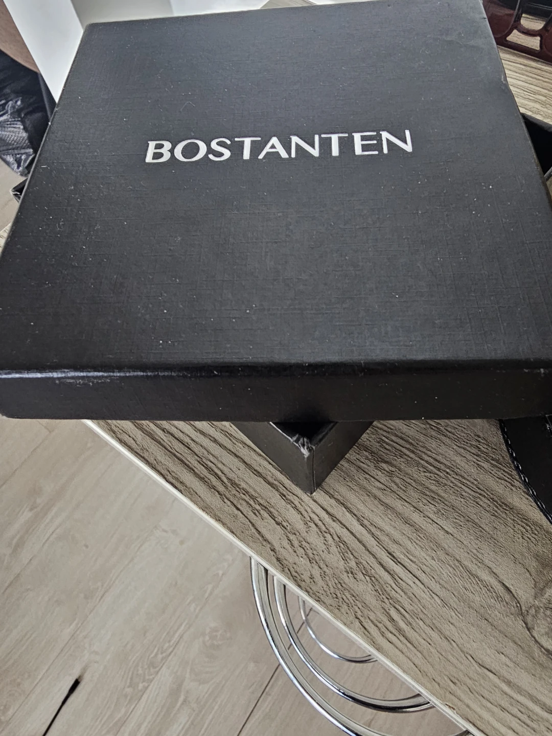 BOSTANTEN Black Leather Belt with Buckle - photo 2