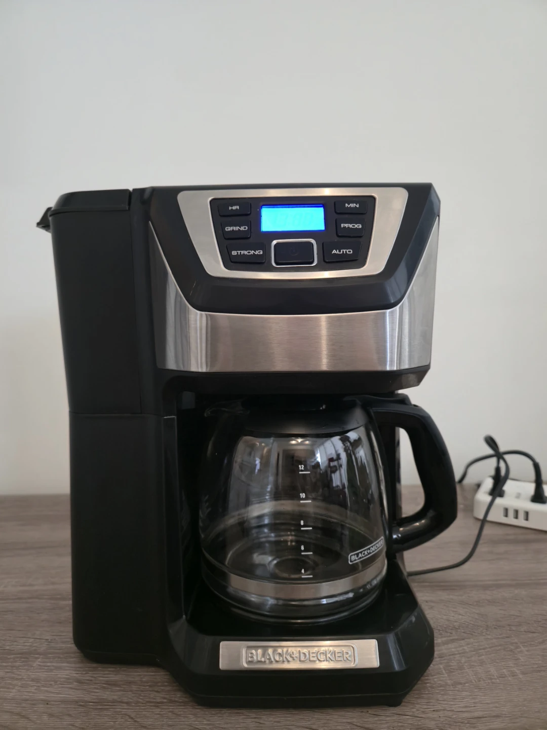 Black + Decker 12-Cup Coffee Maker with grinder