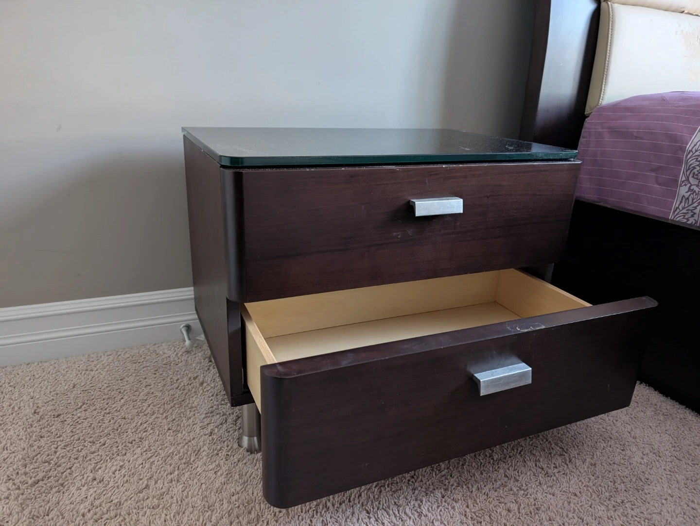 Queen Size Bed Frame with Storage Drawers - photo 5