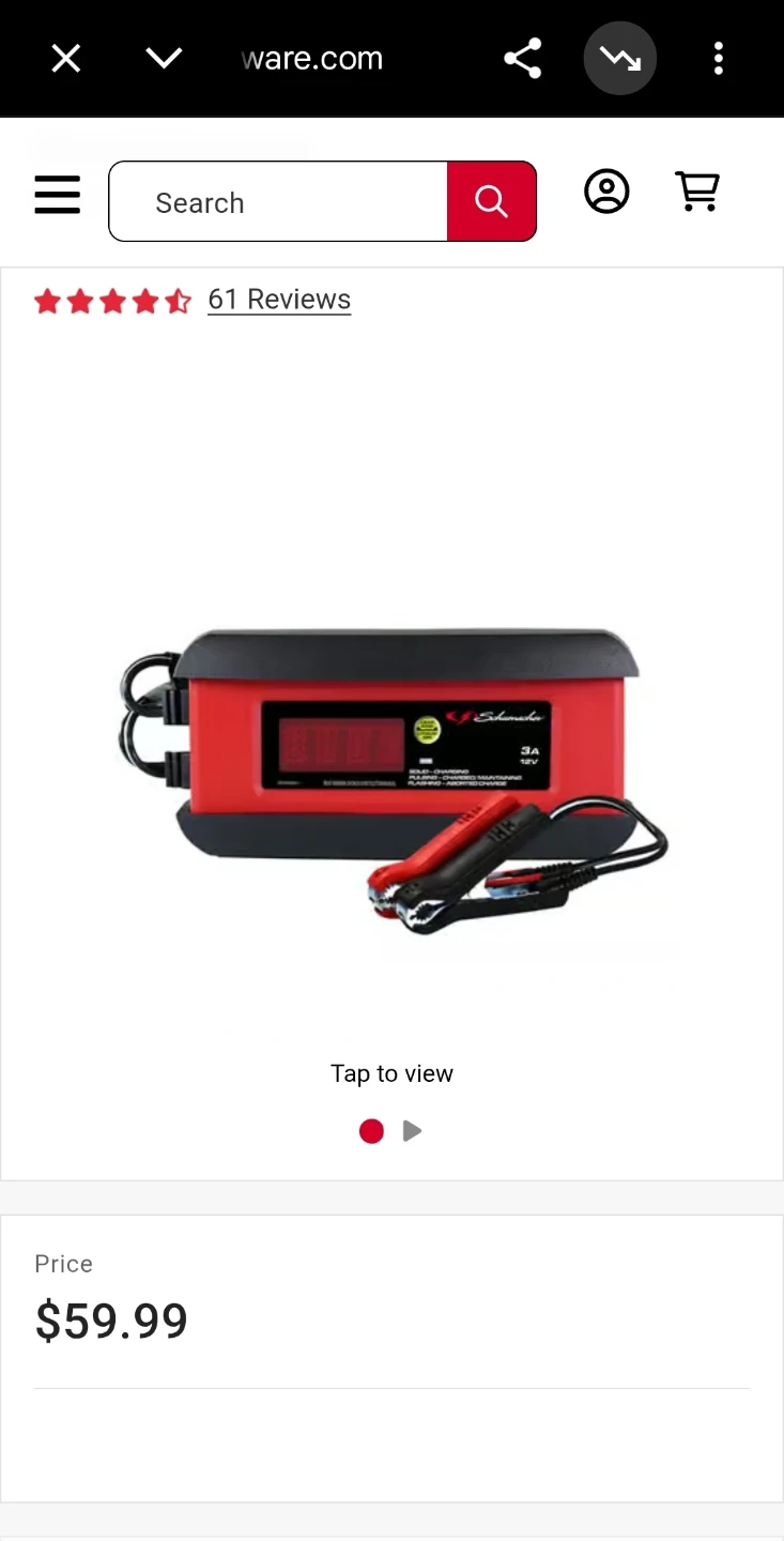 Schumacher 3A 12V Battery Charger