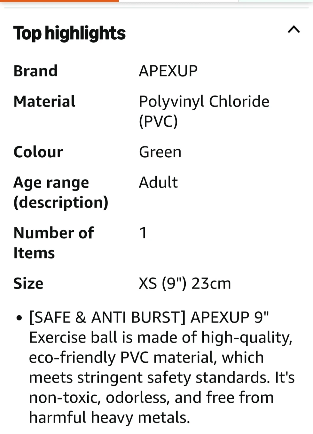 BNIB Pilates Ball - 9 Inch Small Exercise Ball, Green - photo 5