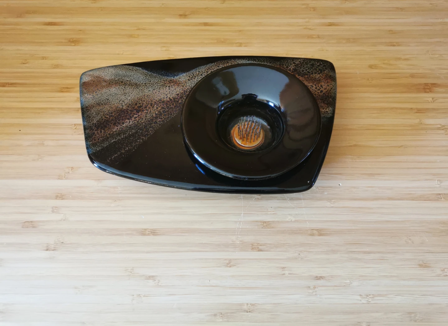 Vintage Salt Spring Island Studio Pottery Ikebana Vase Set - photo 4