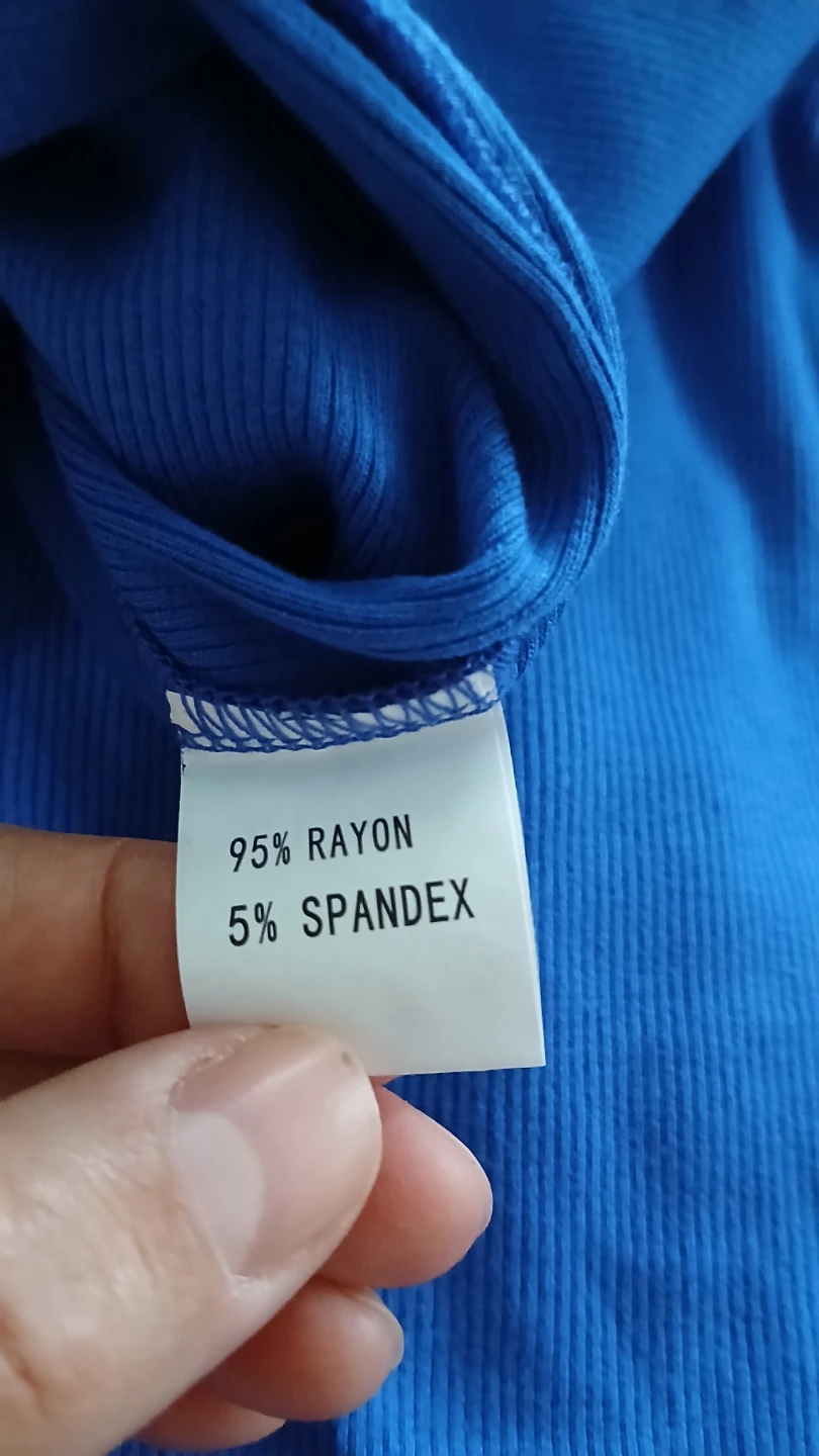 Blue Dress - 95% Rayon, 5% Spandex - photo 4