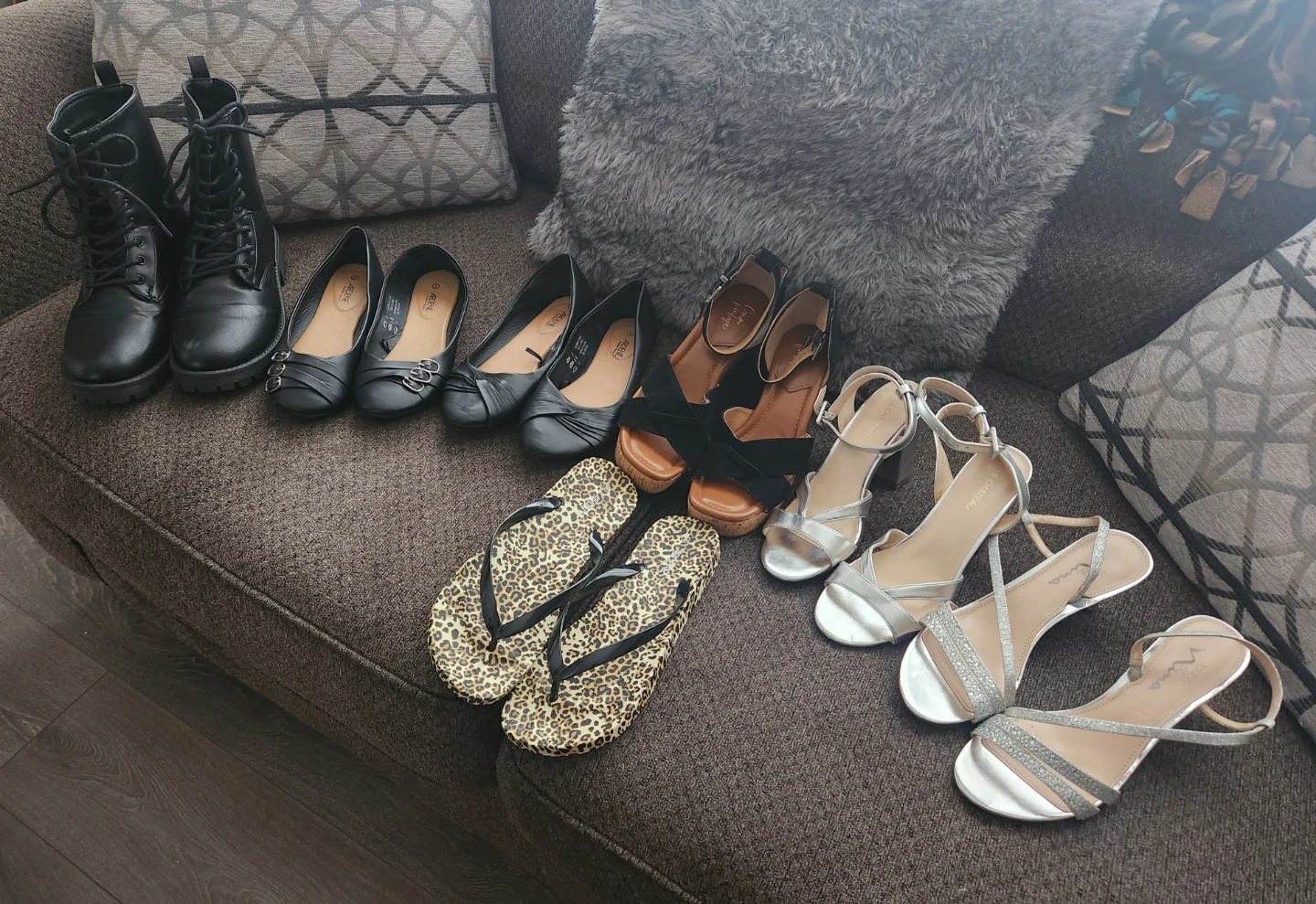 7 Pairs of Assorted Women's Shoes 7.5-8