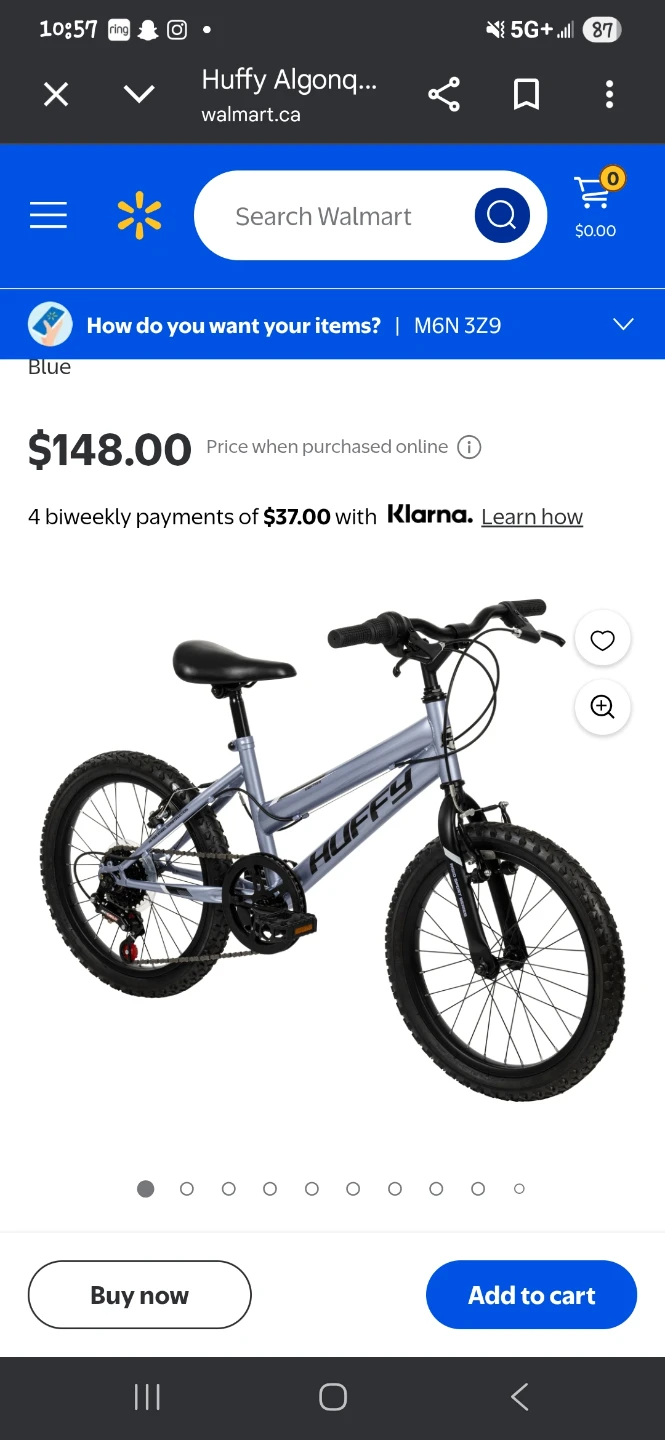 Huffy girls mountain bike. 6 gears and handlebar brakes