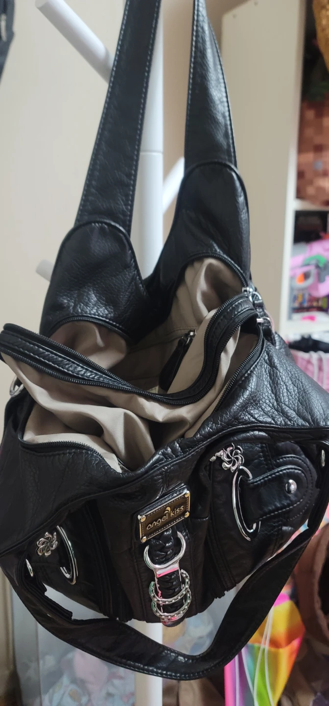 Angel Kiss Black Hobo Handbag - photo 3