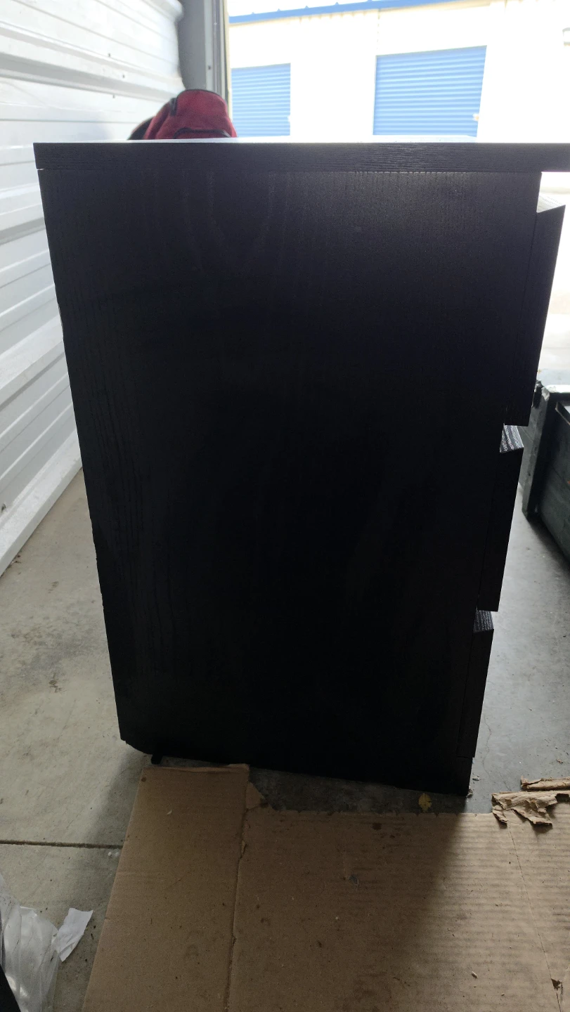 IKEA MALM 6-drawer chest in a black-brown finish.  - photo 3