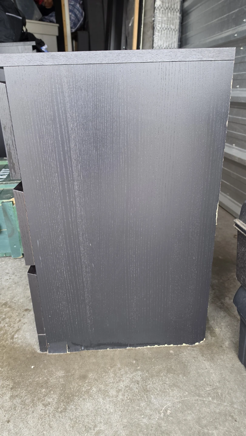 IKEA MALM 6-drawer chest in a black-brown finish.  - photo 4