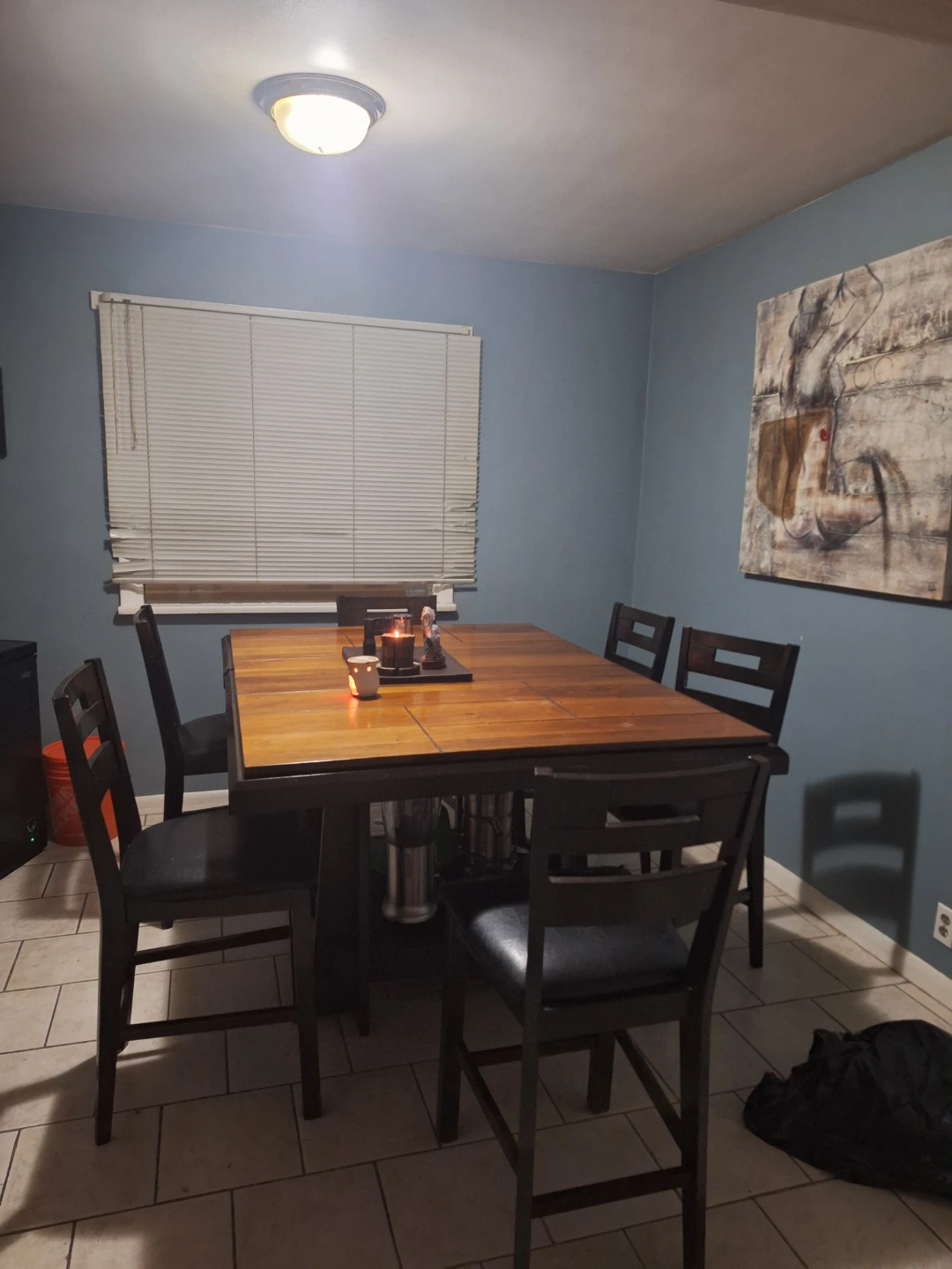 Wood Dining Table and Chairs Set