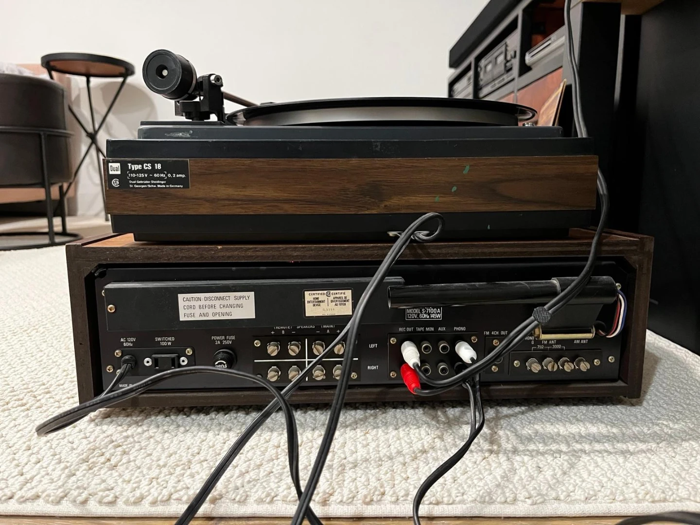 Sherwood S-7100A & Dual CS 18 Turntable - photo 4