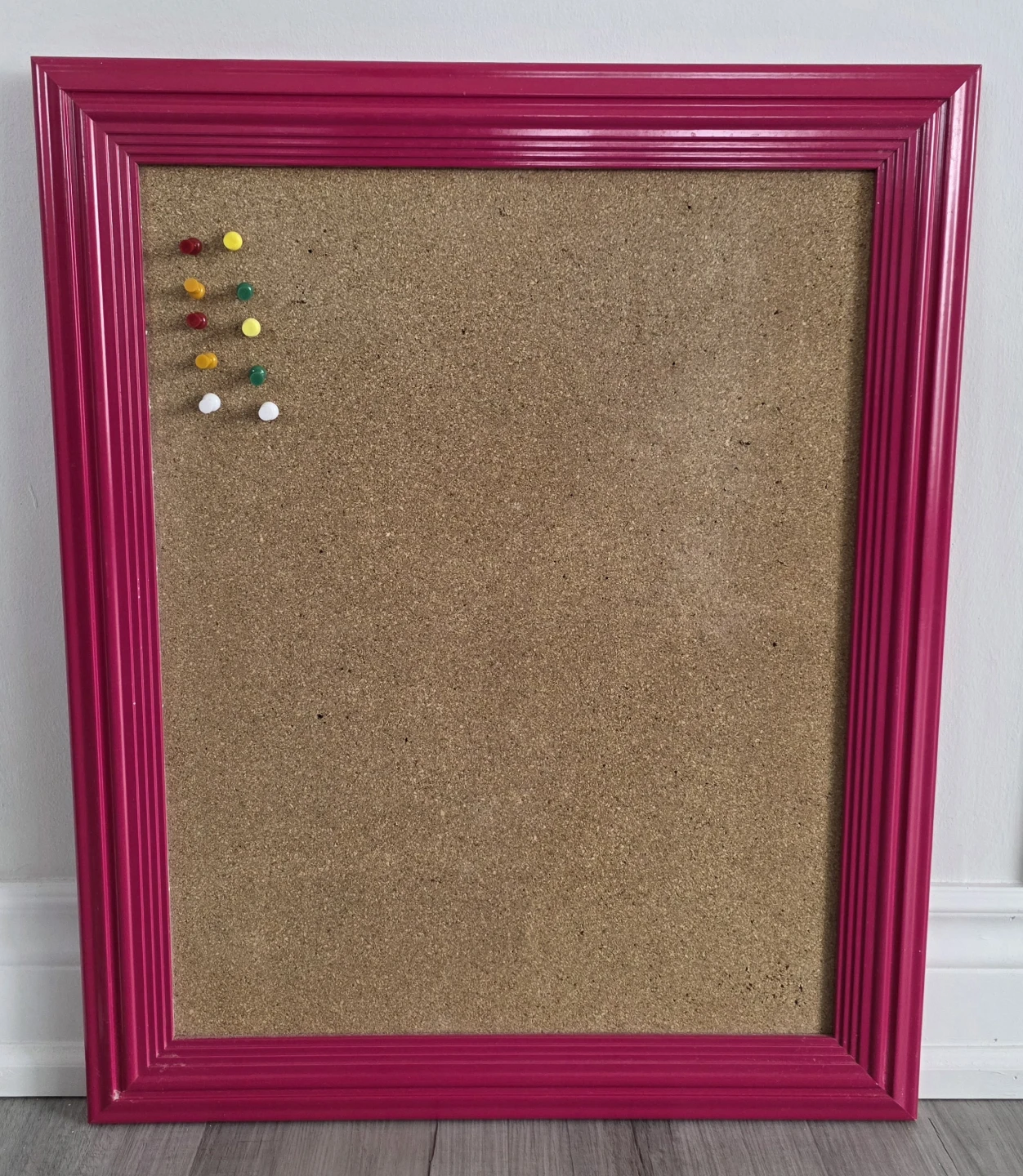 Pink Cork Bulletin Board