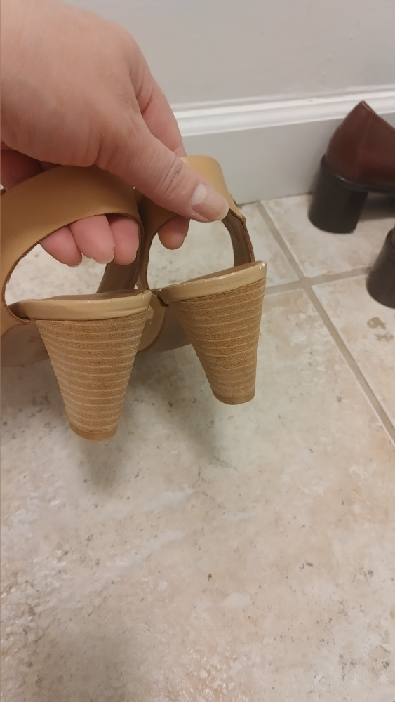 Leather Block Heel Sandals size 8 - photo 4