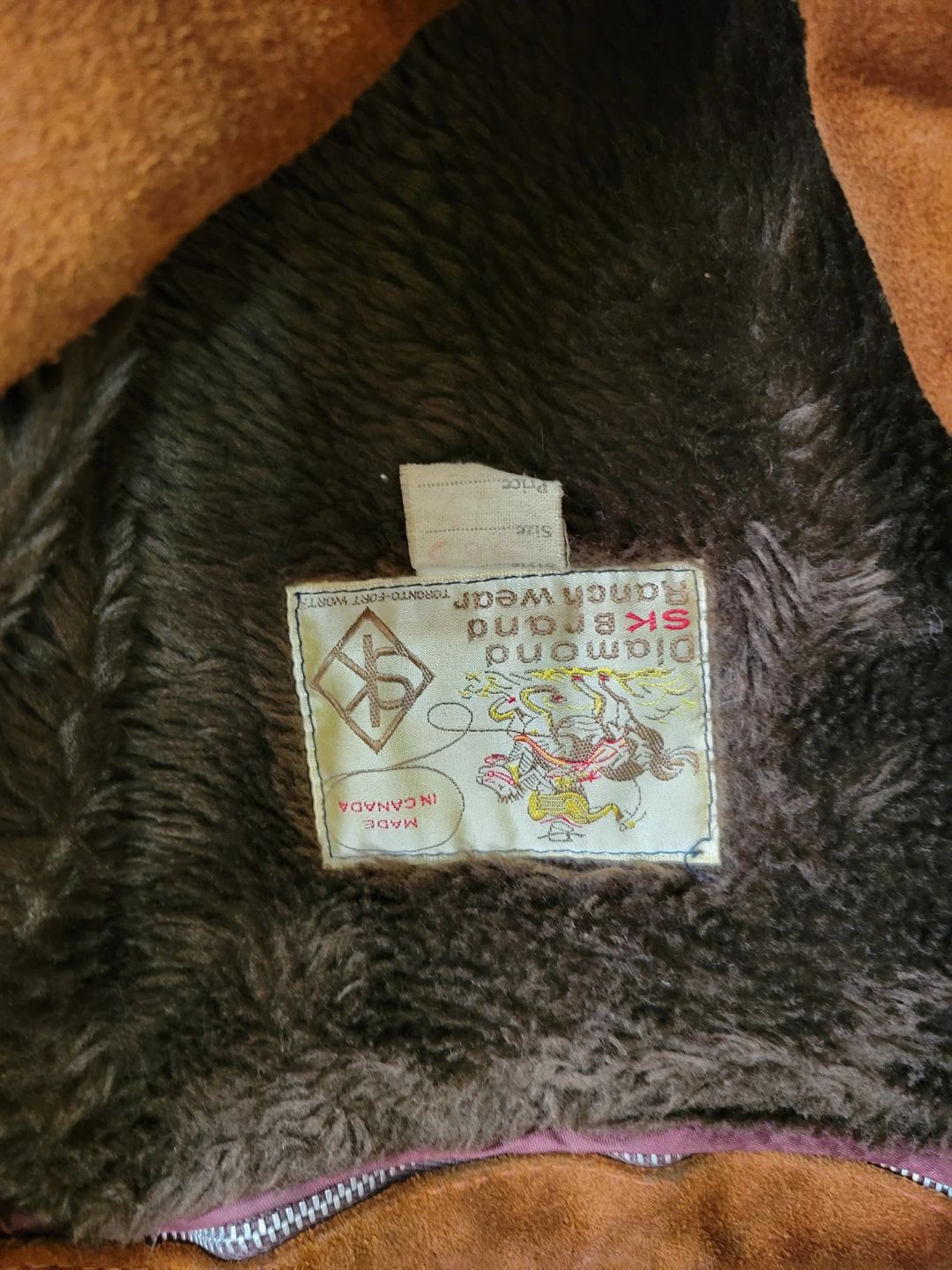 SK Diamond Ranch Wear Suede Sherpa Lined Jacket - photo 3