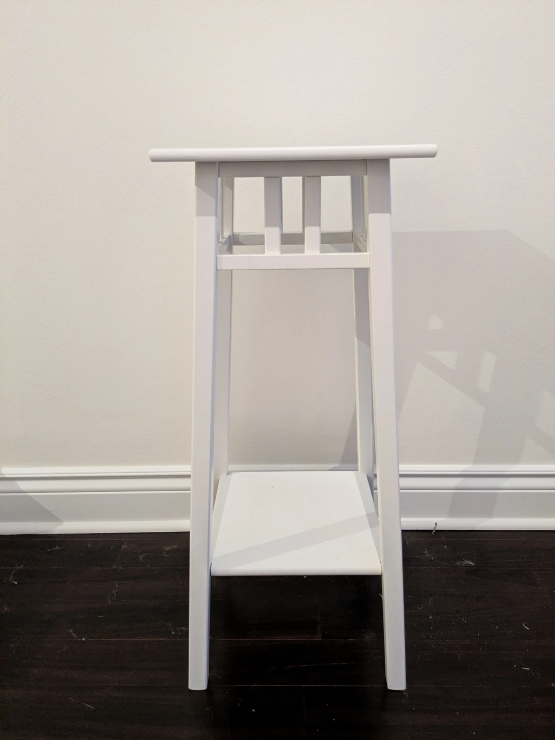 IKEA White Accent Table with Shelf