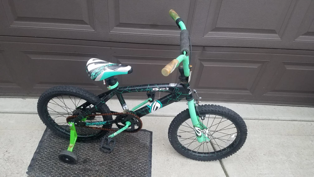 Green and Black BMX Bike