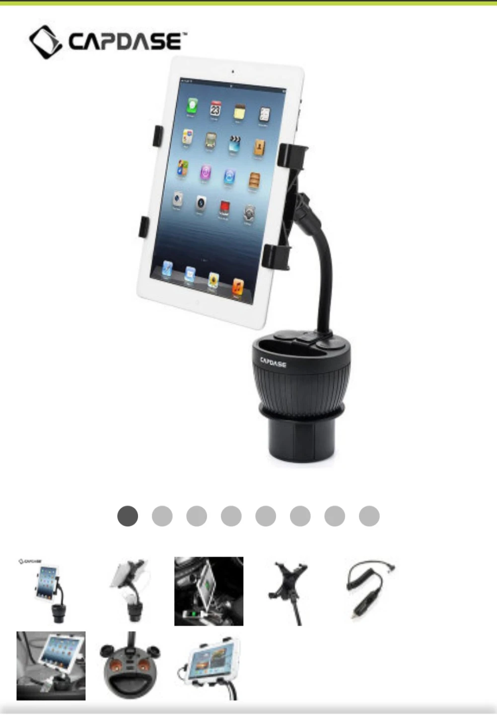 Capdase PowerCup 2.2 Car Charger Tablet Mount - photo 2