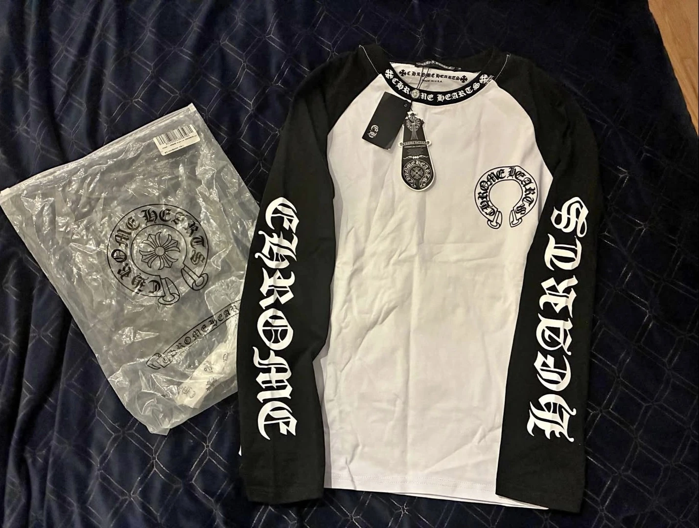 Chrome Hearts Long Sleeve Baseball T-Shirt - photo 2