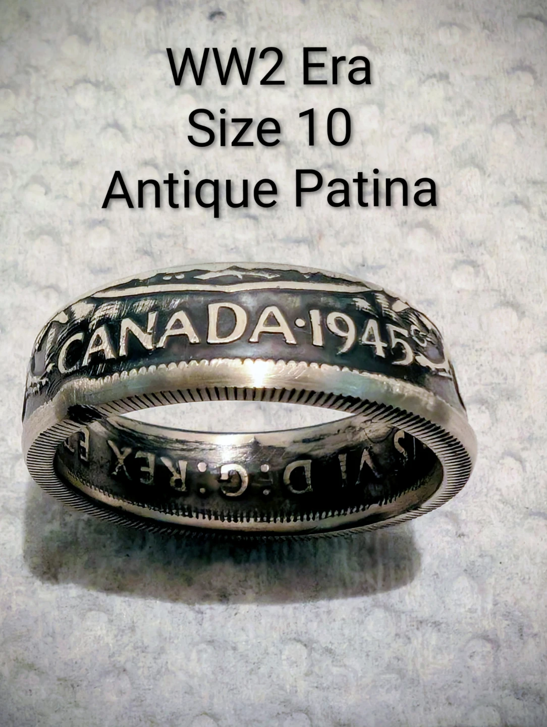 Custom Made Silver Coin Rings