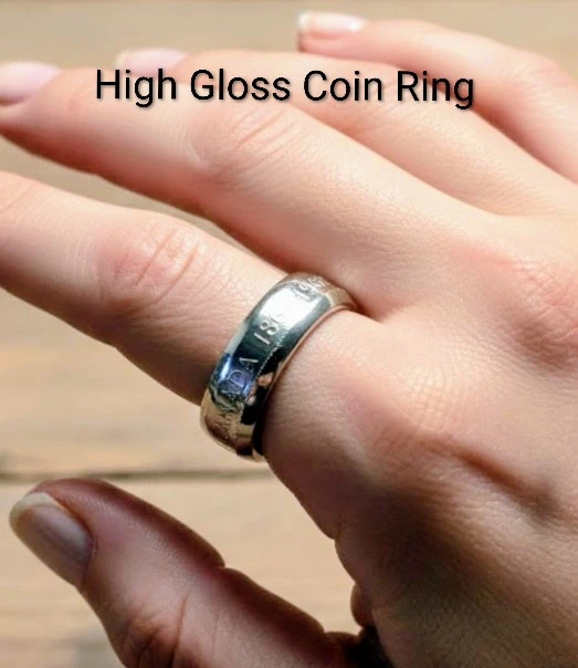 Custom Made Silver Coin Rings - photo 2