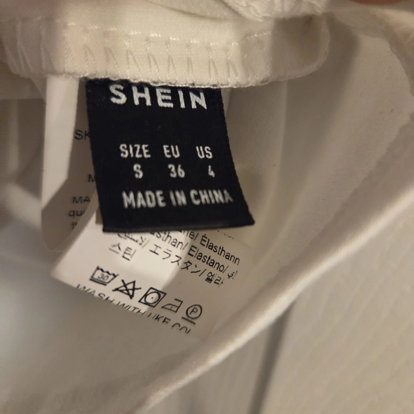 SHEIN White Ruched Square Neck Tank Top - Size S🥕 - photo 2