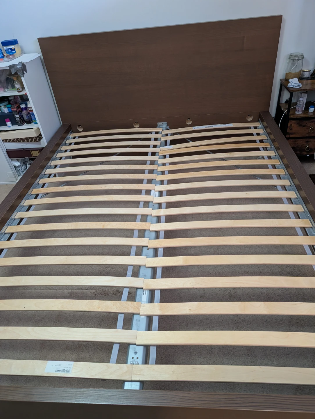 Wooden Bed Frame with Headboard - photo 3