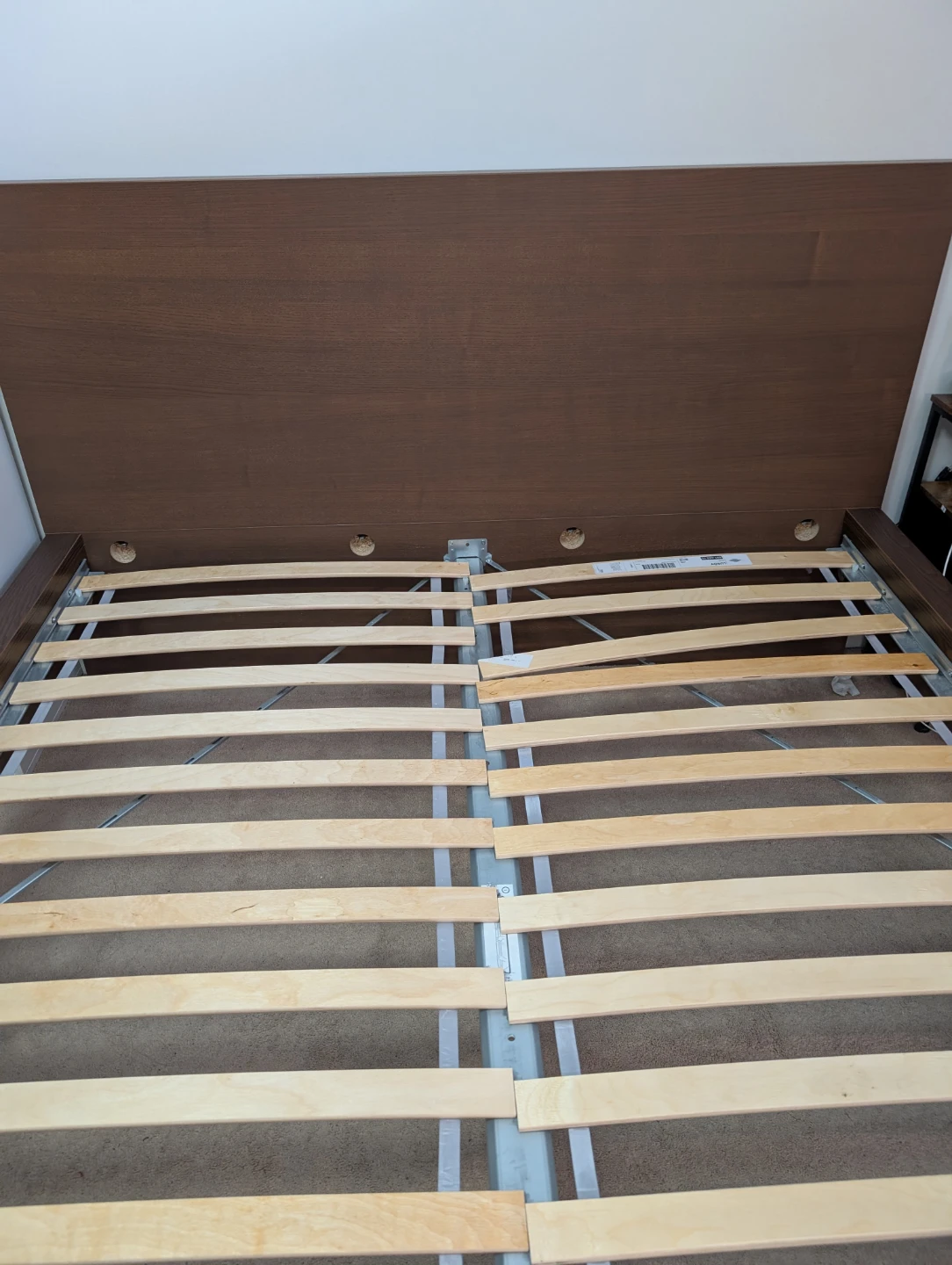 Wooden Bed Frame with Headboard - photo 4