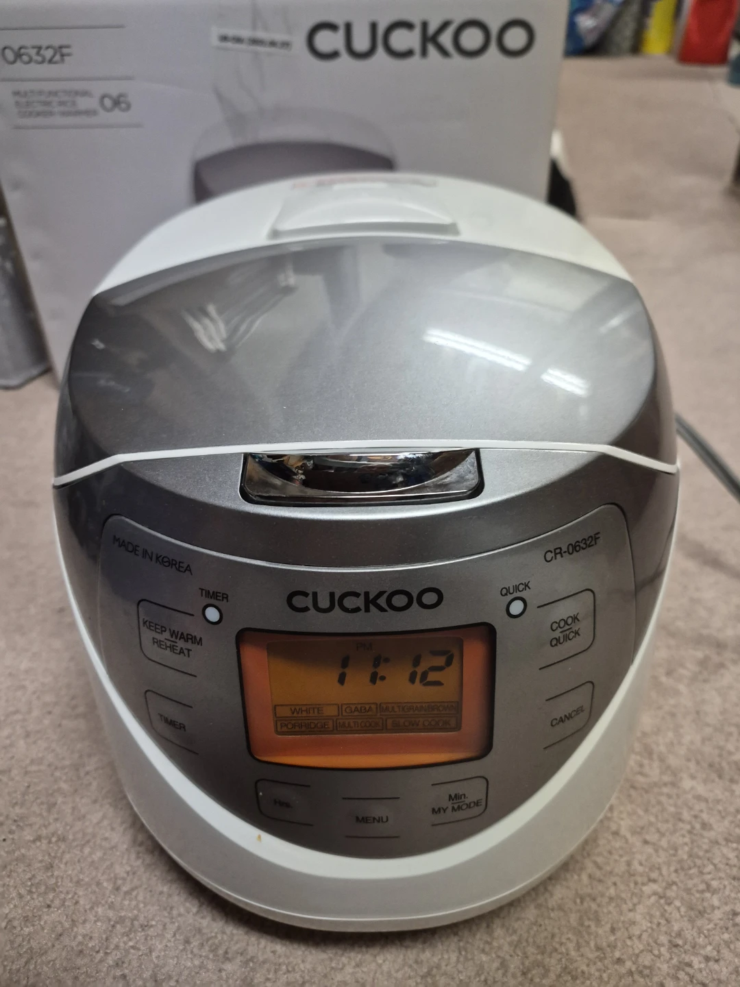 Cuckoo CR-0632F Multifunctional Electric Rice Cooker - White