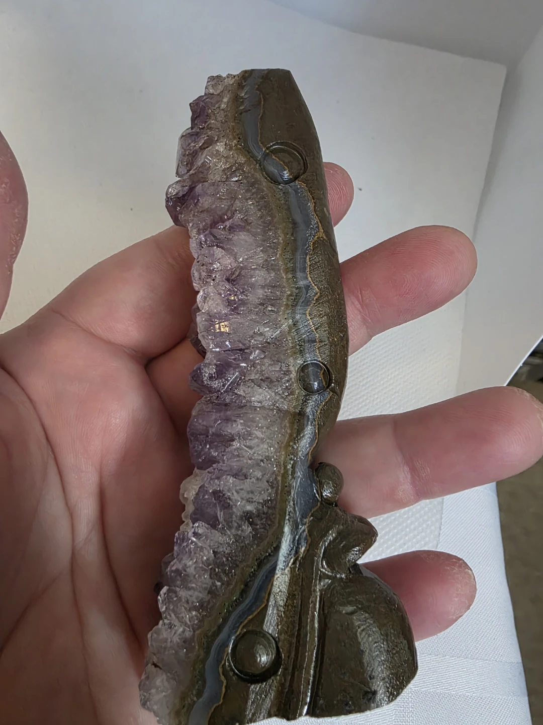 Amethyst Fairy Carving - photo 5