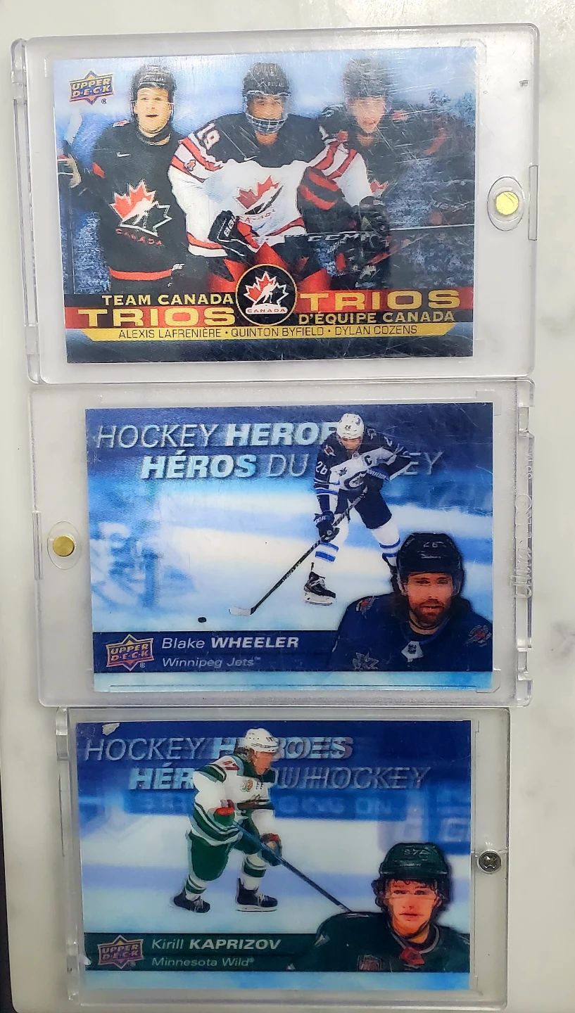 Tim hortons 3D Hockey cards