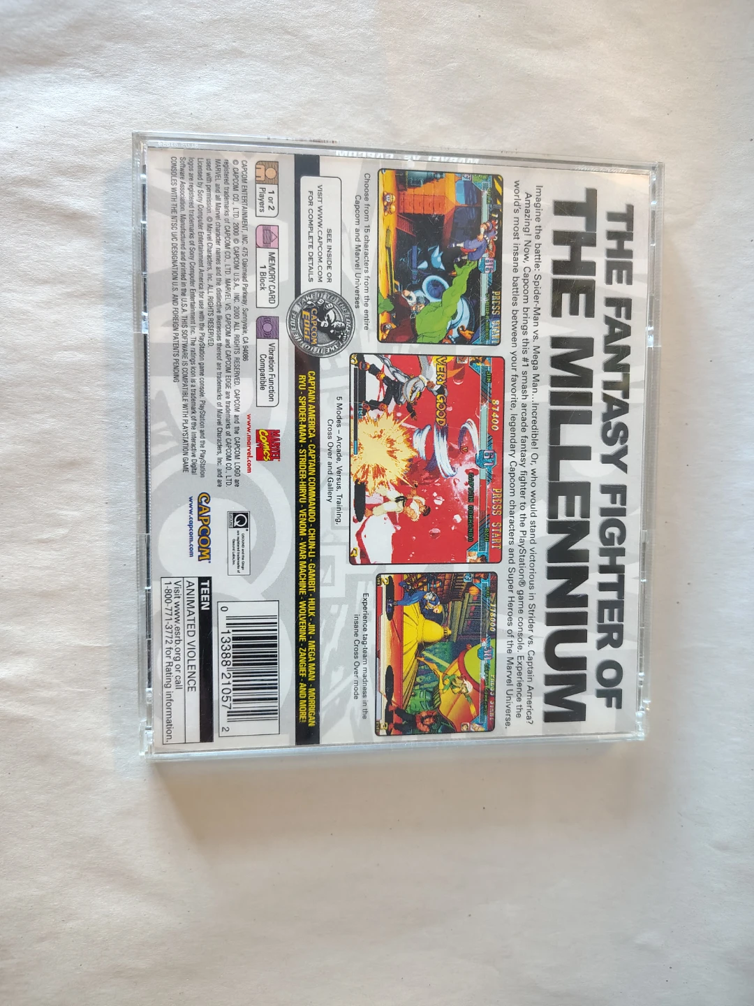 Marvel Vs. Capcom PS1 CIB complete - photo 2