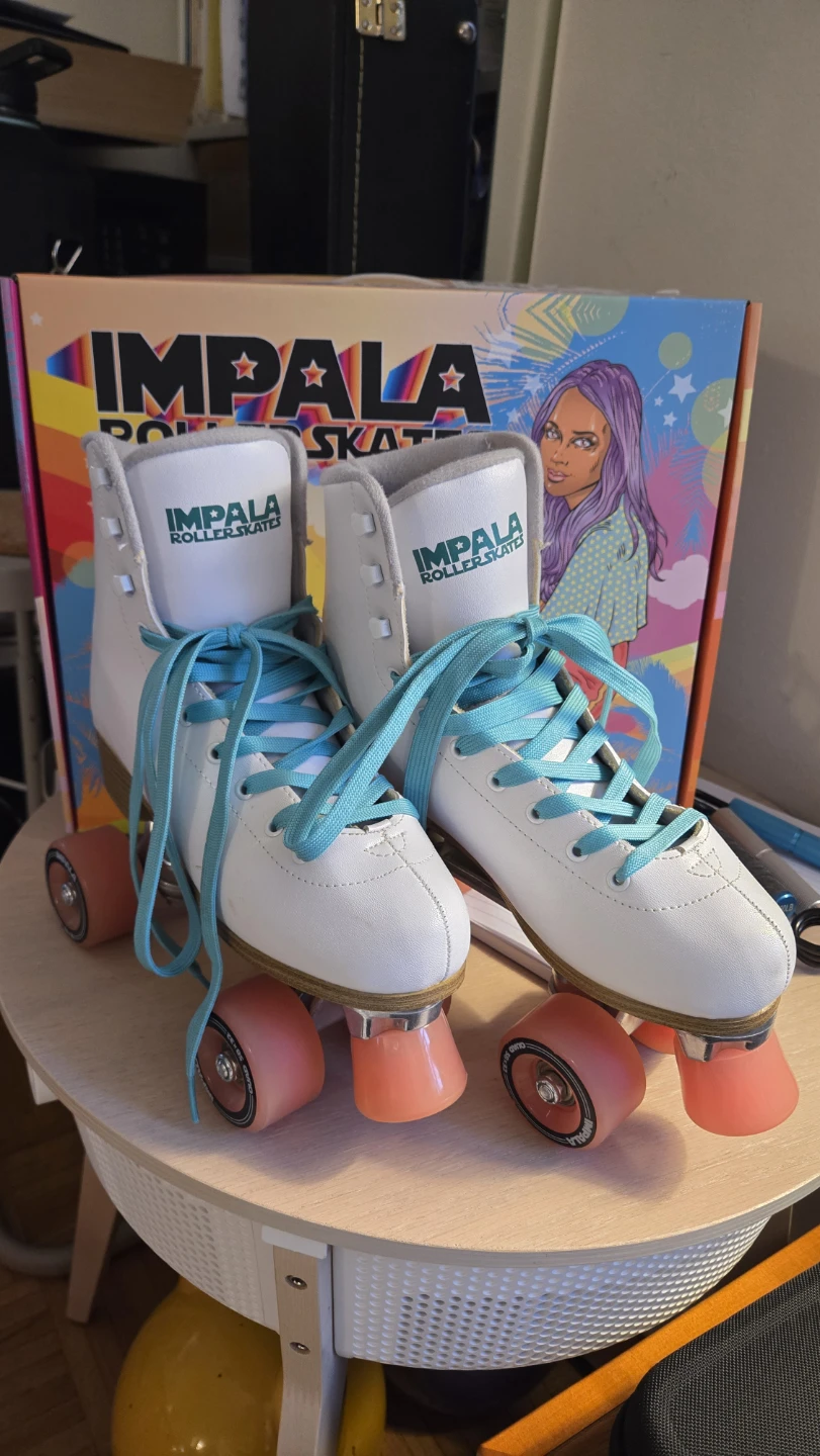 Impala White Quad Roller Skates size 7