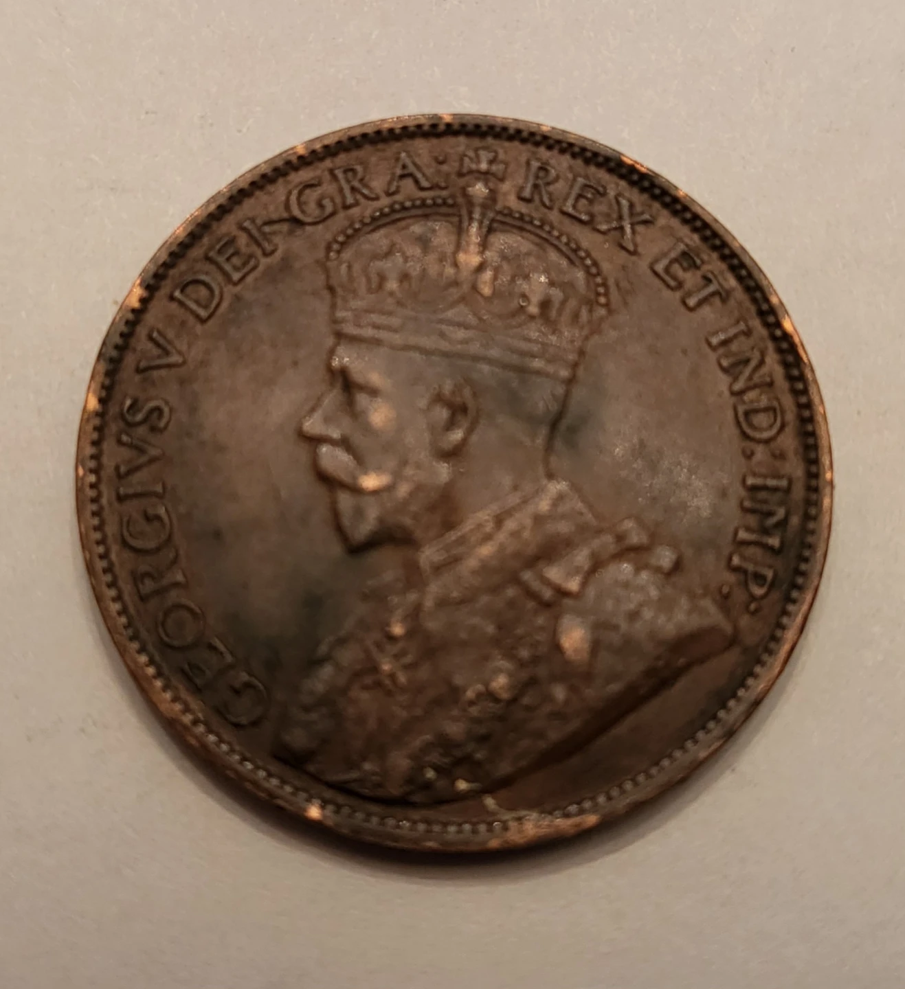 Vintage 1914 Canada One Cent Coin - photo 2