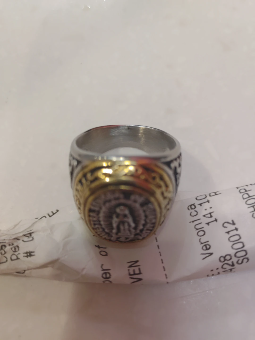 Vintage Virgin Mary Ring - photo 2