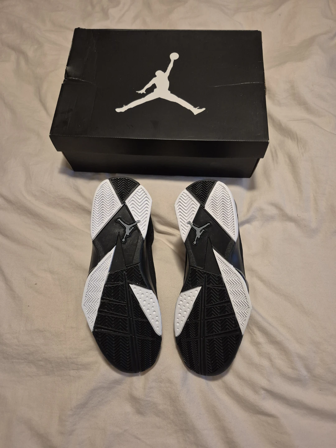 Jordan True Flight Sneakers - Black/White, Size 9.5 - photo 4