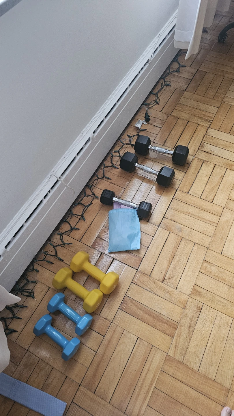 Set of Dumbbells and Resistance Bands