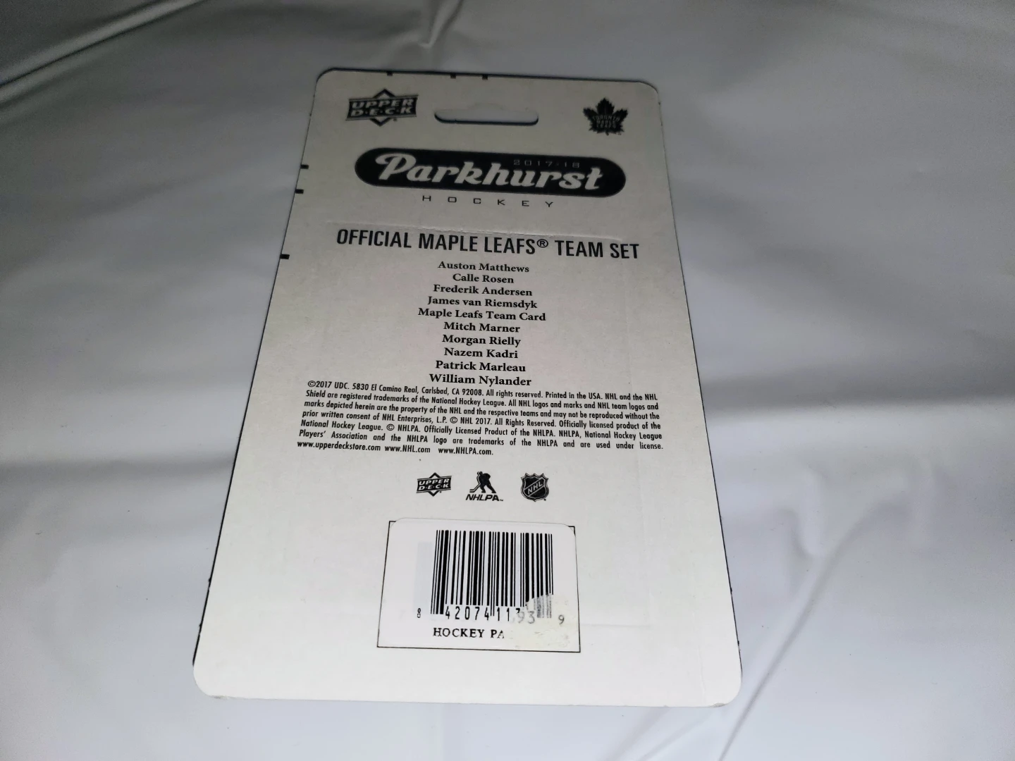 2017 Sealed Parkhurst Official Maple Leafs Team Set - photo 2