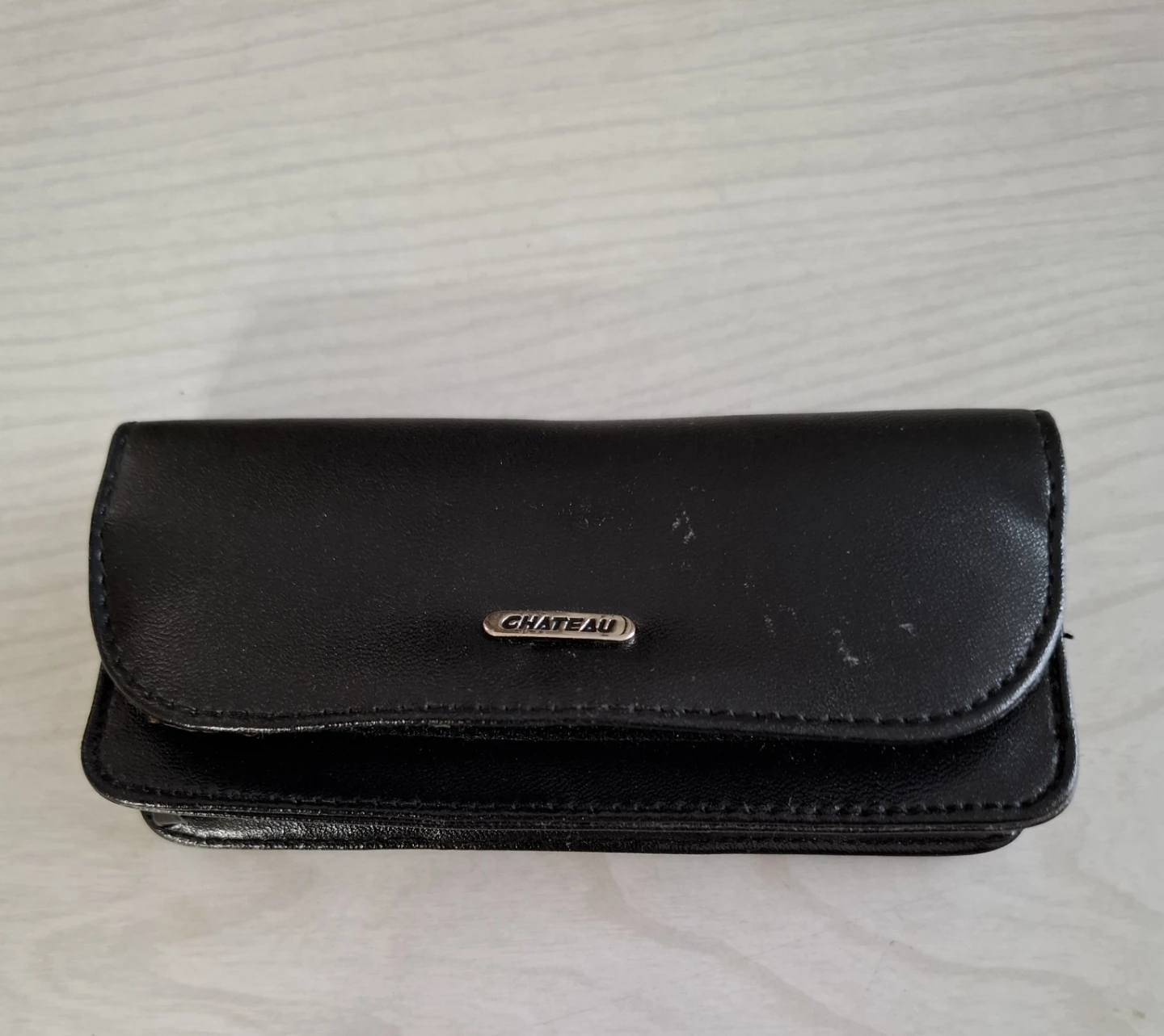 Chateau Black Faux Leather Case