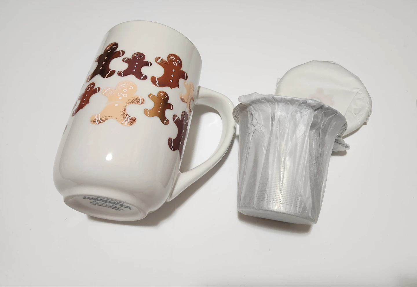 DAVIDsTEA Nordic Mug with Lid & Infuser - Gingerbread - photo 2