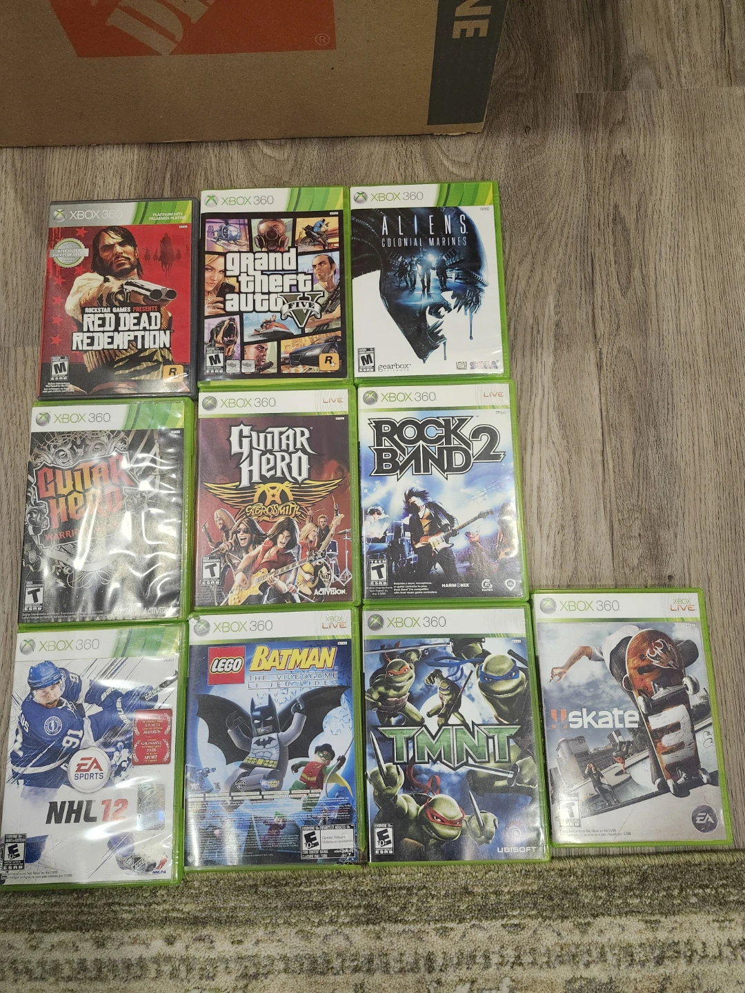 Xbox 360 Game Bundle - GTA, TMNT,  aliens, Lego Batman,
