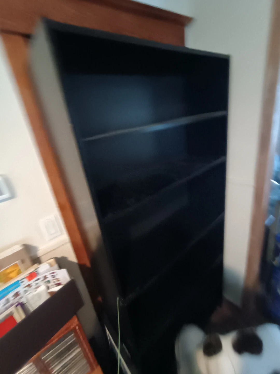 TAKING OFFERS Black Tall Bookshelf - photo 2