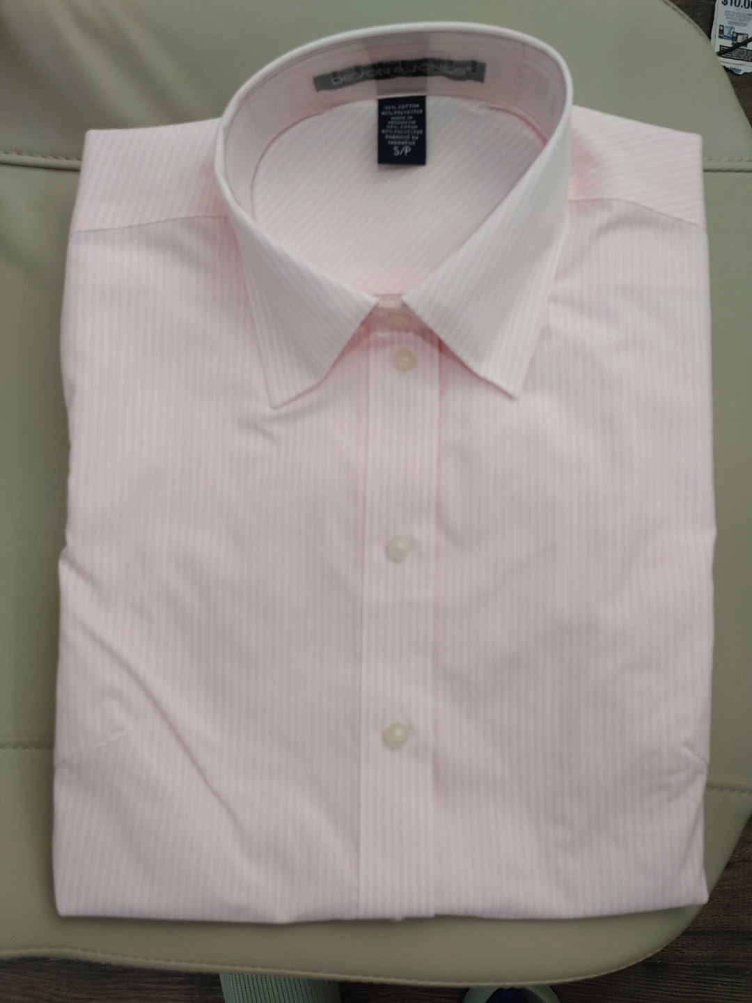 🧡NEW DEVON & JONES LADIES PINK LONG SLEEVE DRESS SHIRT SIZE S