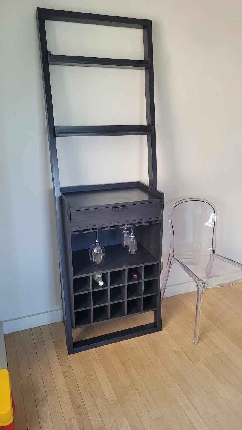 Crate & Barrel Sloane sawer leaning Wine